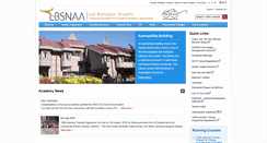 Desktop Screenshot of lbsnaa.gov.in
